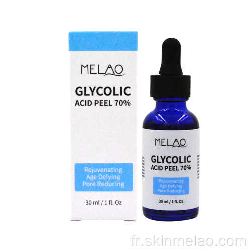 Sérum de pelage d&#39;acide glycolique